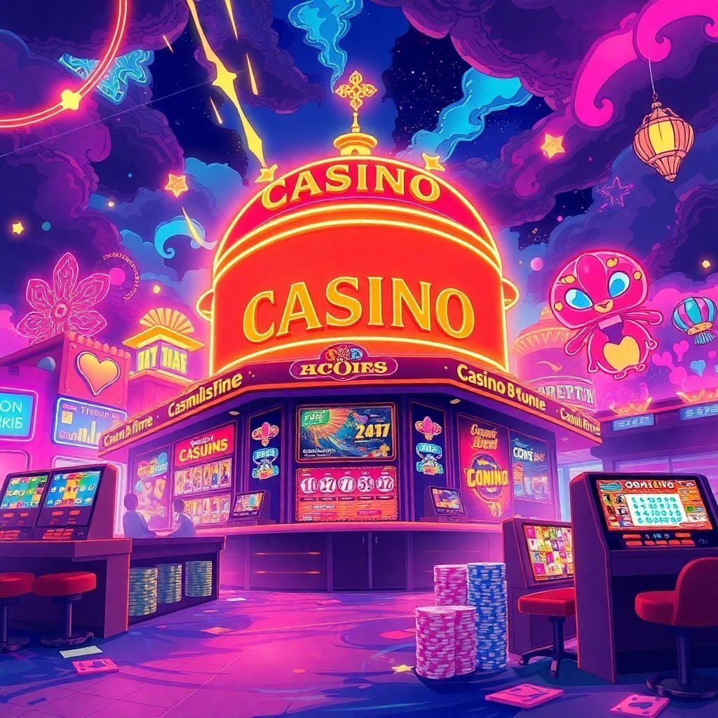 Giao diện casino trực tuyến 1686s sắc nét, cuốn hút với tông màu neon